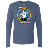 T-Shirts Indigo / Small Muggles Gonna Hate Men's Premium Long Sleeve