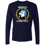 T-Shirts Midnight Navy / Small Muggles Gonna Hate Men's Premium Long Sleeve