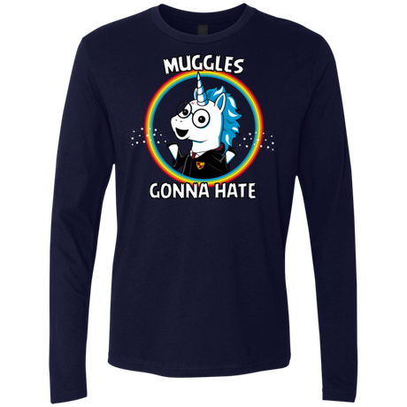 T-Shirts Midnight Navy / Small Muggles Gonna Hate Men's Premium Long Sleeve