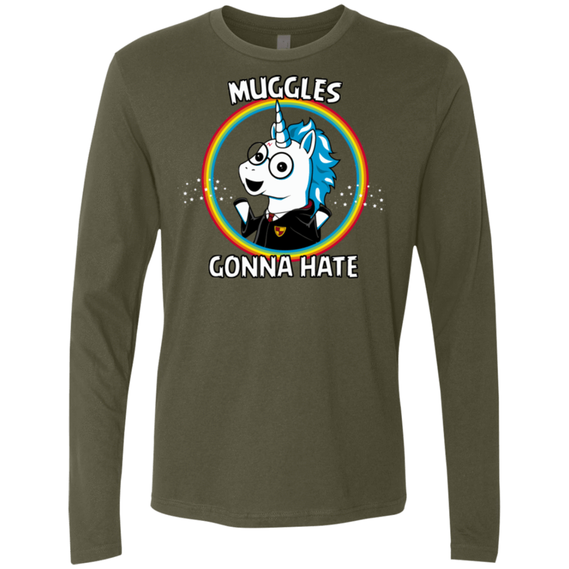 T-Shirts Military Green / Small Muggles Gonna Hate Men's Premium Long Sleeve