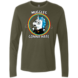 T-Shirts Military Green / Small Muggles Gonna Hate Men's Premium Long Sleeve