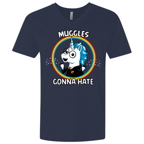 T-Shirts Midnight Navy / X-Small Muggles Gonna Hate Men's Premium V-Neck