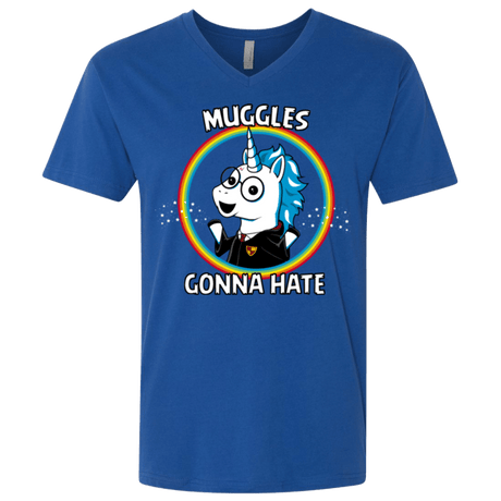 T-Shirts Royal / X-Small Muggles Gonna Hate Men's Premium V-Neck