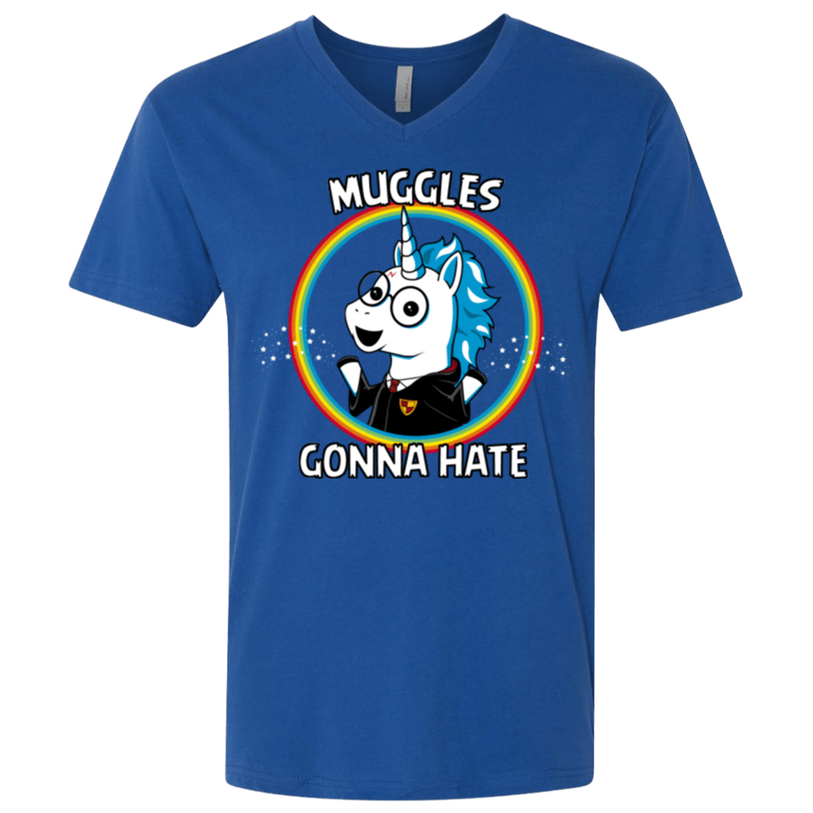 T-Shirts Royal / X-Small Muggles Gonna Hate Men's Premium V-Neck