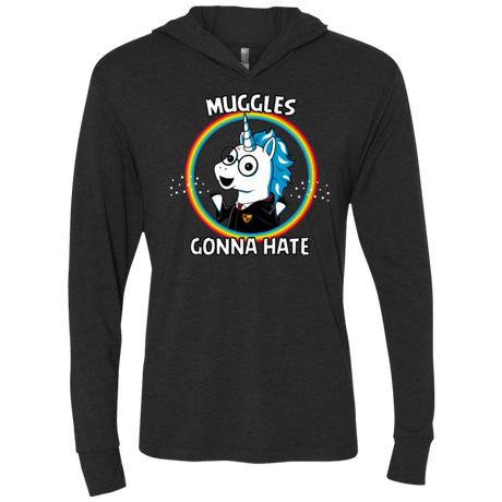 T-Shirts Vintage Black / X-Small Muggles Gonna Hate Triblend Long Sleeve Hoodie Tee