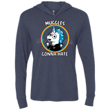 T-Shirts Vintage Navy / X-Small Muggles Gonna Hate Triblend Long Sleeve Hoodie Tee