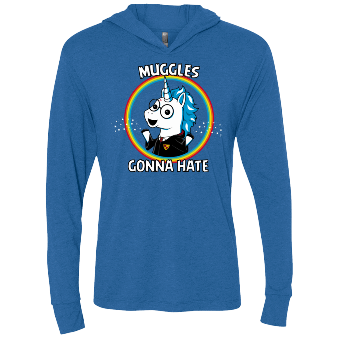 T-Shirts Vintage Royal / X-Small Muggles Gonna Hate Triblend Long Sleeve Hoodie Tee