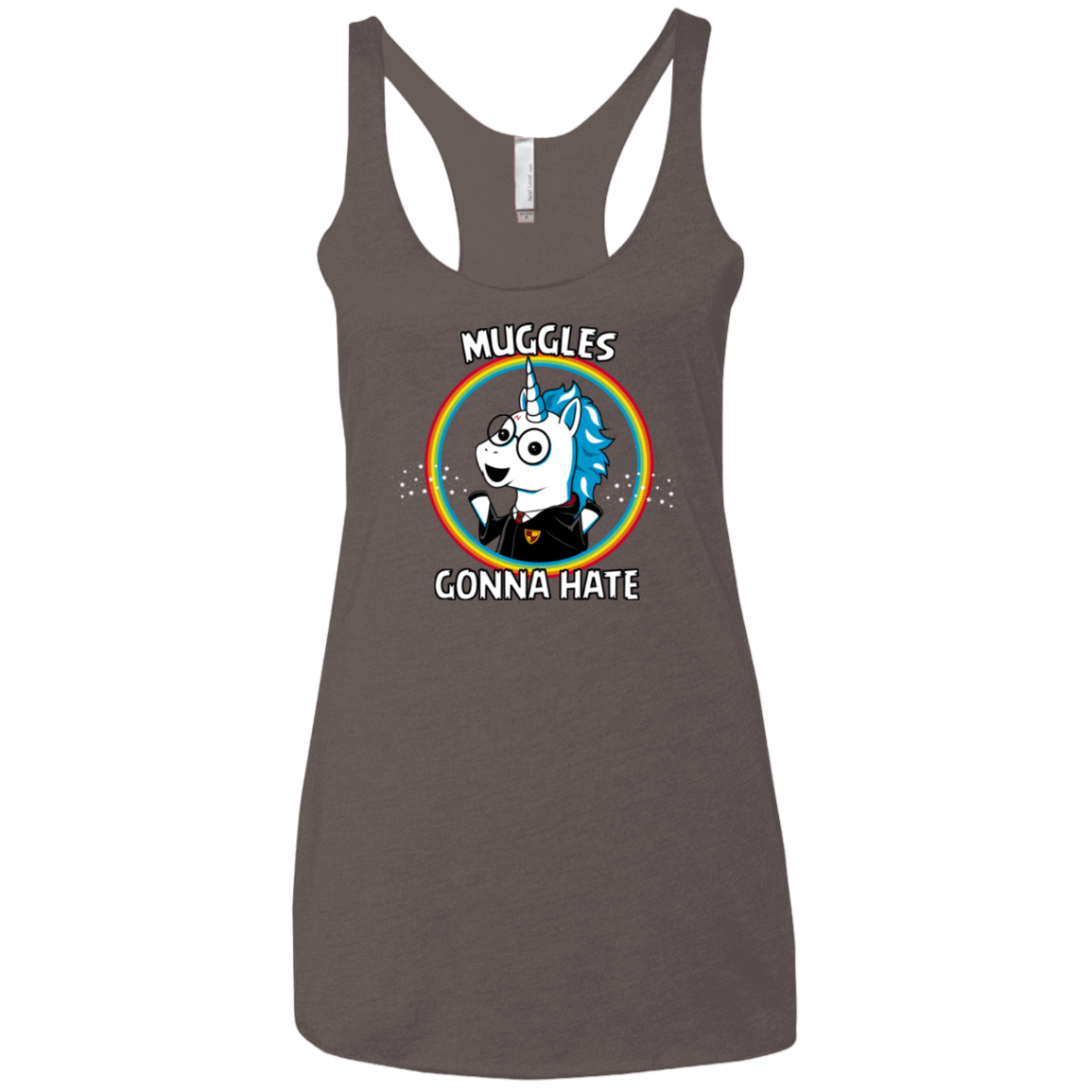 T-Shirts Macchiato / X-Small Muggles Gonna Hate Women's Triblend Racerback Tank