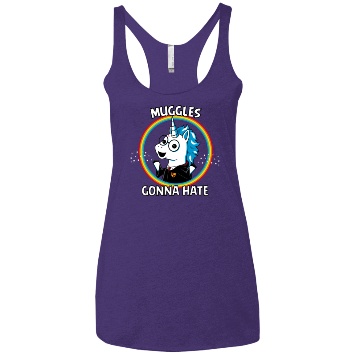 T-Shirts Purple Rush / X-Small Muggles Gonna Hate Women's Triblend Racerback Tank