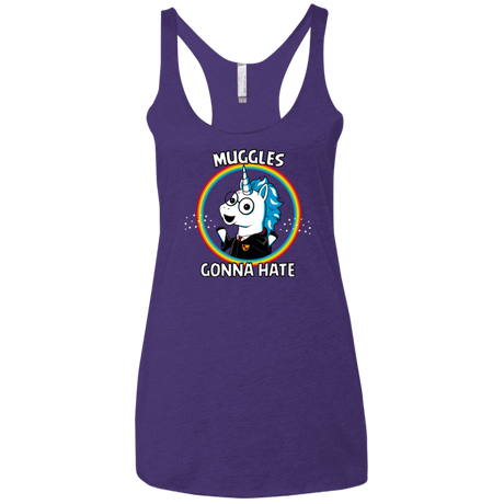 T-Shirts Purple Rush / X-Small Muggles Gonna Hate Women's Triblend Racerback Tank