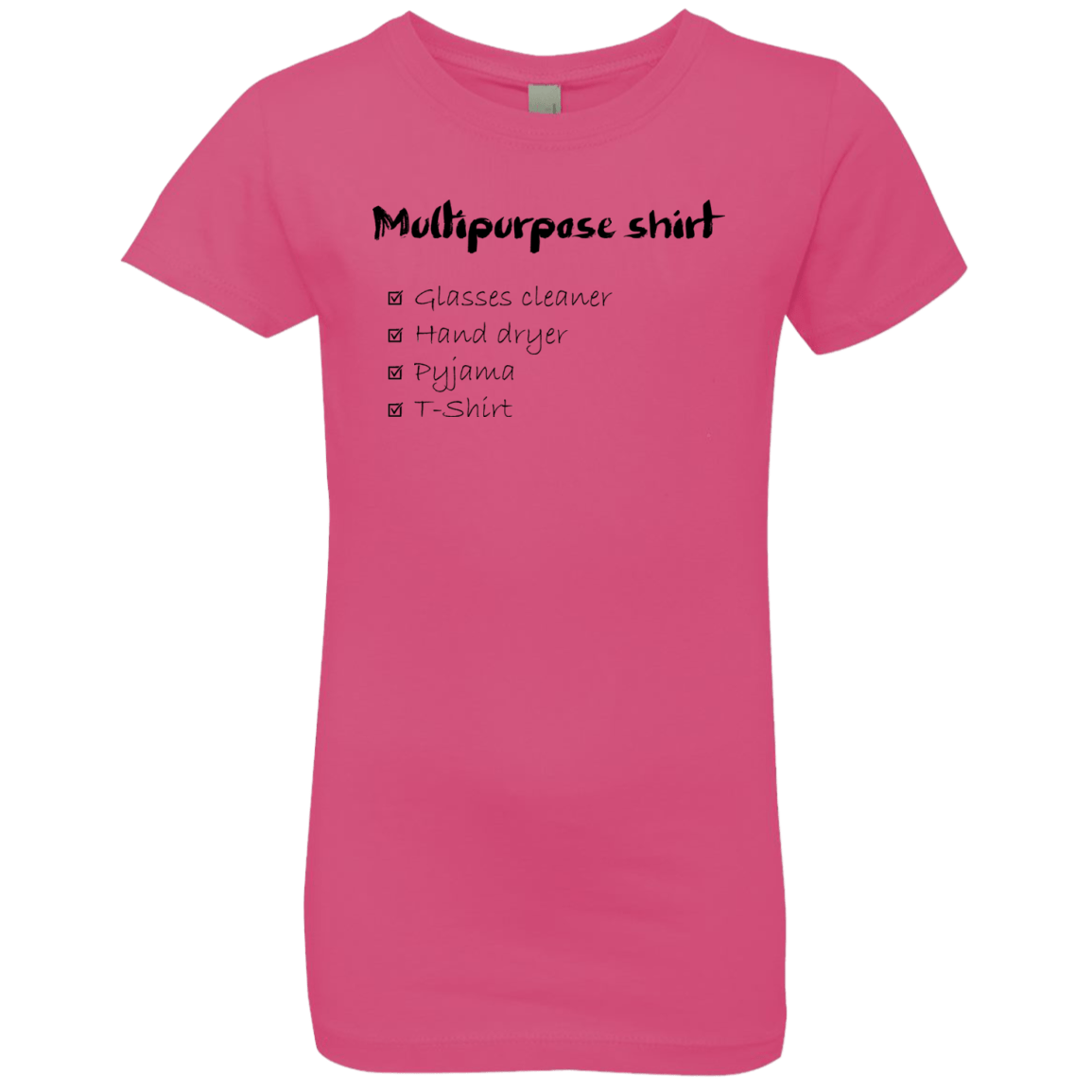 T-Shirts Hot Pink / YXS Multipurpose Shirt Girls Premium T-Shirt