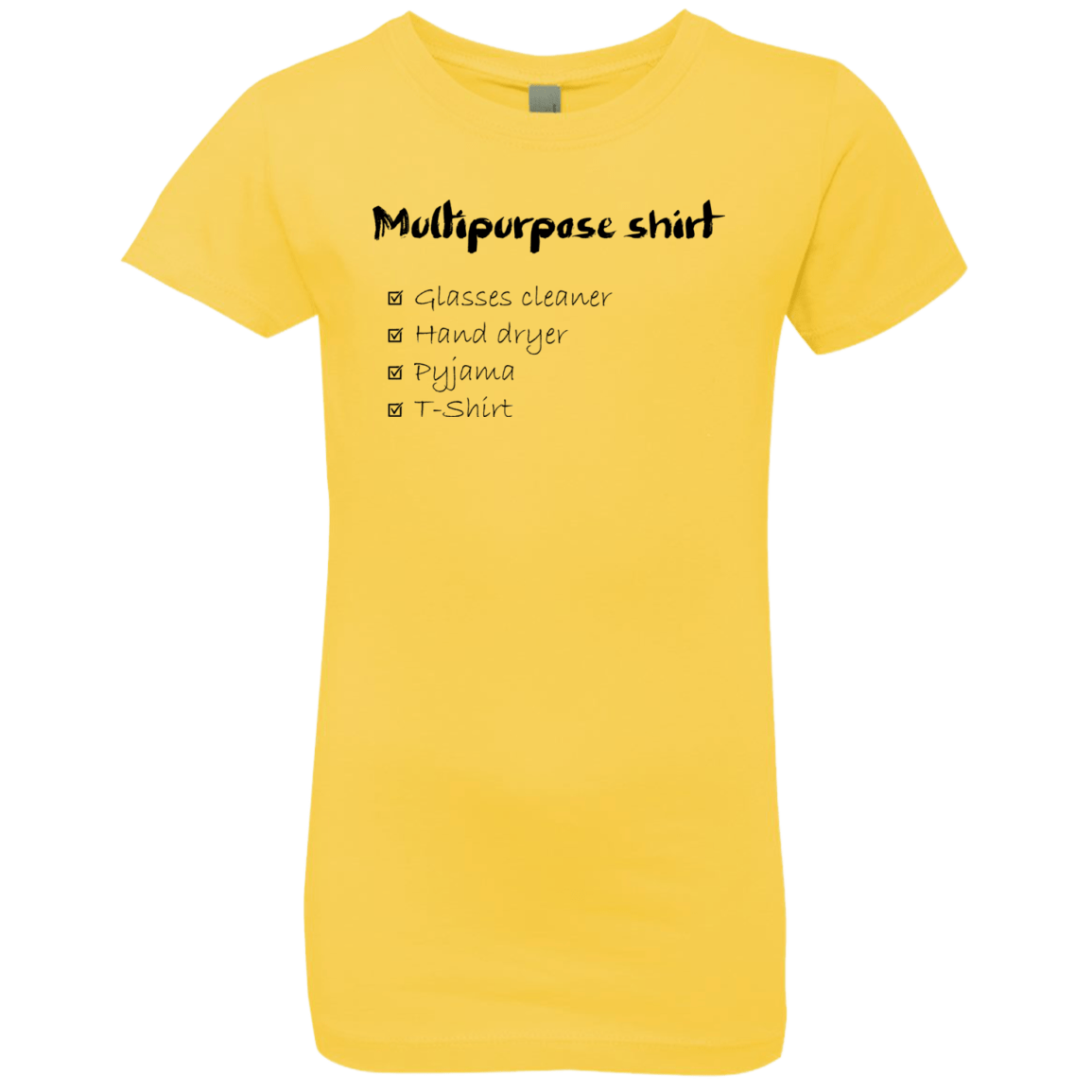T-Shirts Vibrant Yellow / YXS Multipurpose Shirt Girls Premium T-Shirt