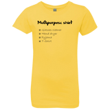T-Shirts Vibrant Yellow / YXS Multipurpose Shirt Girls Premium T-Shirt