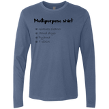 T-Shirts Indigo / Small Multipurpose Shirt Men's Premium Long Sleeve