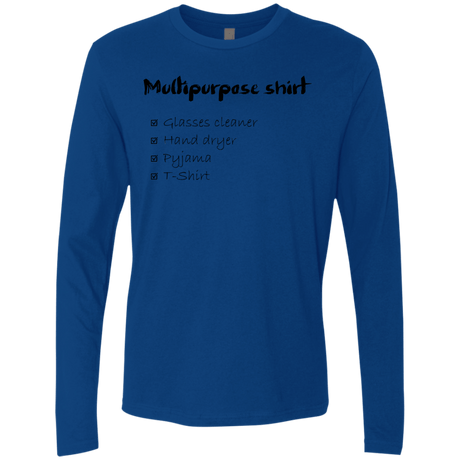 T-Shirts Royal / Small Multipurpose Shirt Men's Premium Long Sleeve