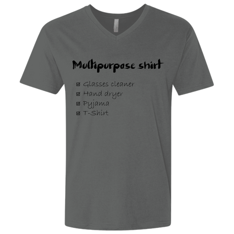 T-Shirts Heavy Metal / X-Small Multipurpose Shirt Men's Premium V-Neck