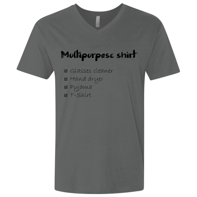 T-Shirts Heavy Metal / X-Small Multipurpose Shirt Men's Premium V-Neck