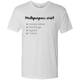 T-Shirts Heather White / Small Multipurpose Shirt Men's Triblend T-Shirt