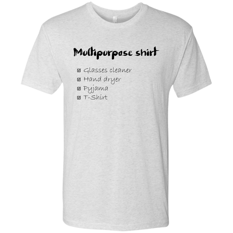 T-Shirts Heather White / Small Multipurpose Shirt Men's Triblend T-Shirt