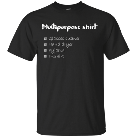 T-Shirts Black / Small Multipurpose Shirt White ink T-Shirt