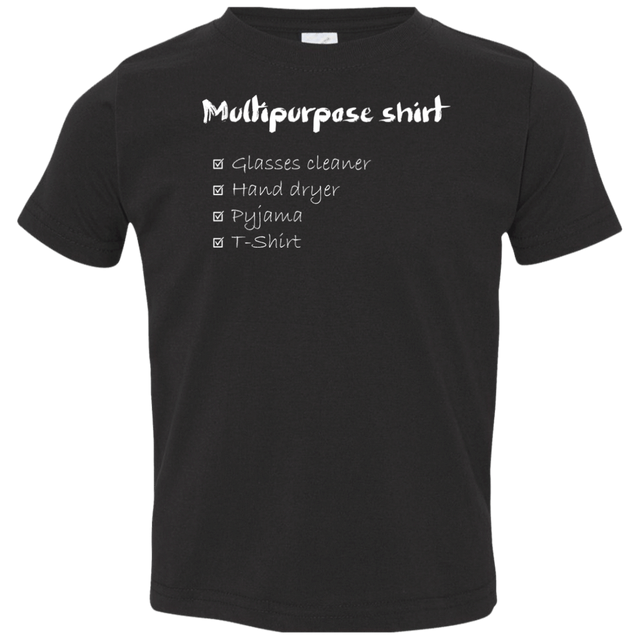 T-Shirts Black / 2T Multipurpose Shirt White ink Toddler Premium T-Shirt