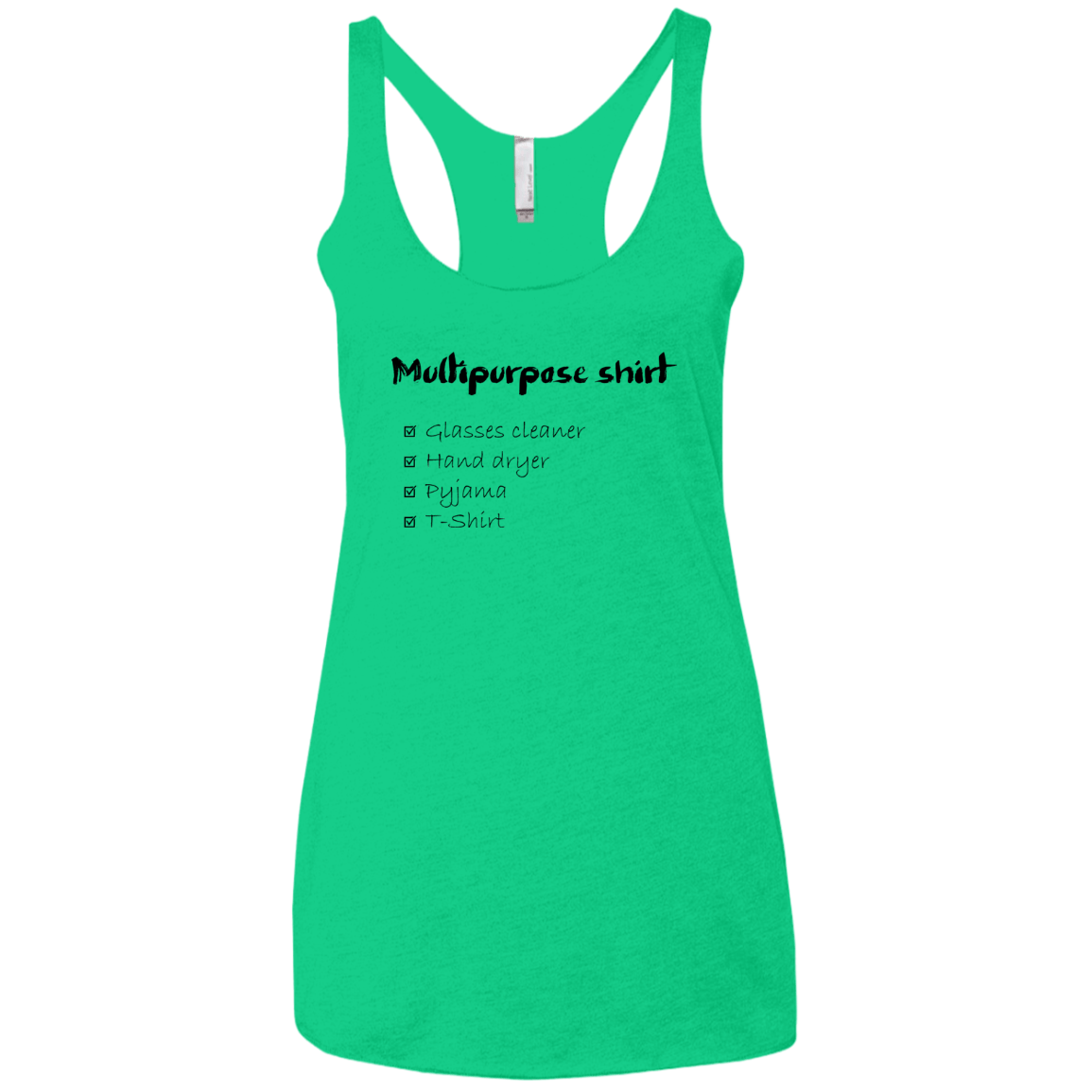T-Shirts Envy / X-Small Multipurpose Shirt Women's Triblend Racerback Tank