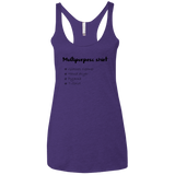 T-Shirts Purple / X-Small Multipurpose Shirt Women's Triblend Racerback Tank