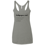 T-Shirts Venetian Grey / X-Small Multipurpose Shirt Women's Triblend Racerback Tank