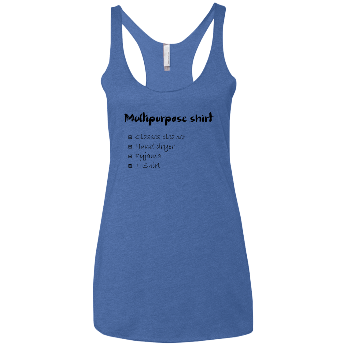 T-Shirts Vintage Royal / X-Small Multipurpose Shirt Women's Triblend Racerback Tank