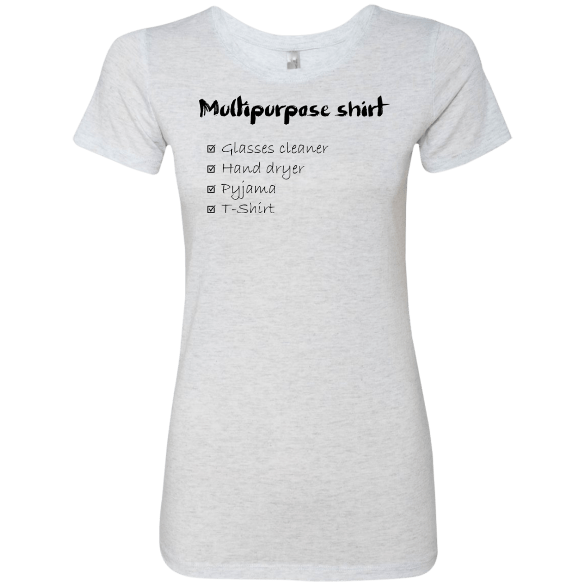 T-Shirts Heather White / Small Multipurpose Shirt Women's Triblend T-Shirt