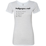 T-Shirts Heather White / Small Multipurpose Shirt Women's Triblend T-Shirt