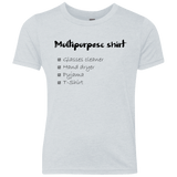 T-Shirts Heather White / YXS Multipurpose Shirt Youth Triblend T-Shirt