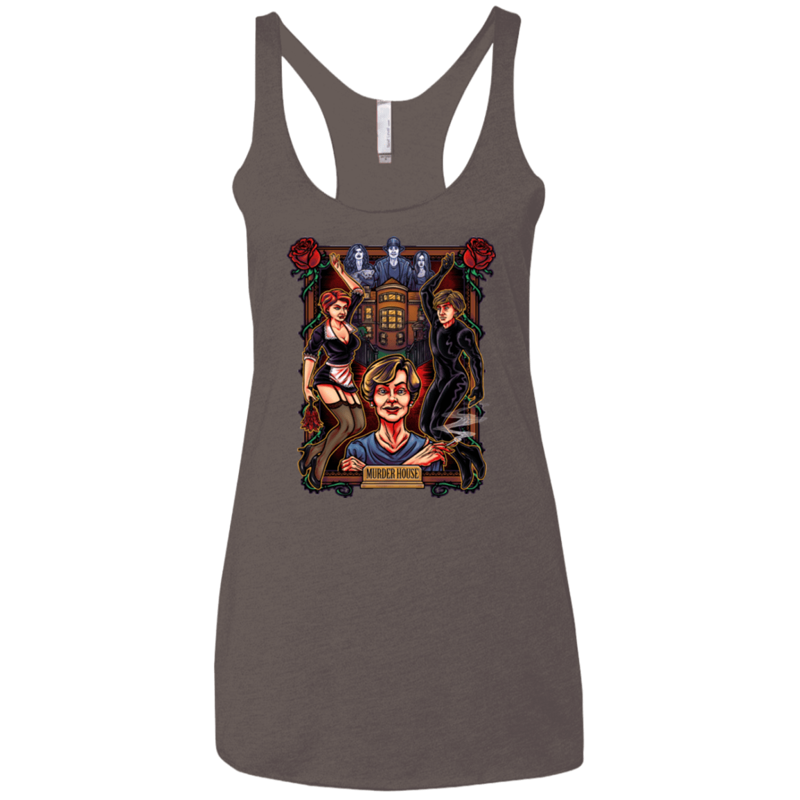 T-Shirts Macchiato / X-Small Murder House Women's Triblend Racerback Tank