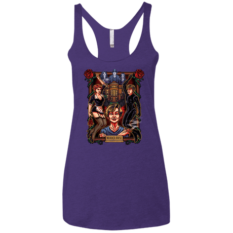 T-Shirts Purple / X-Small Murder House Women's Triblend Racerback Tank