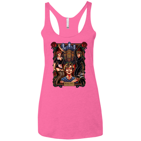 T-Shirts Vintage Pink / X-Small Murder House Women's Triblend Racerback Tank