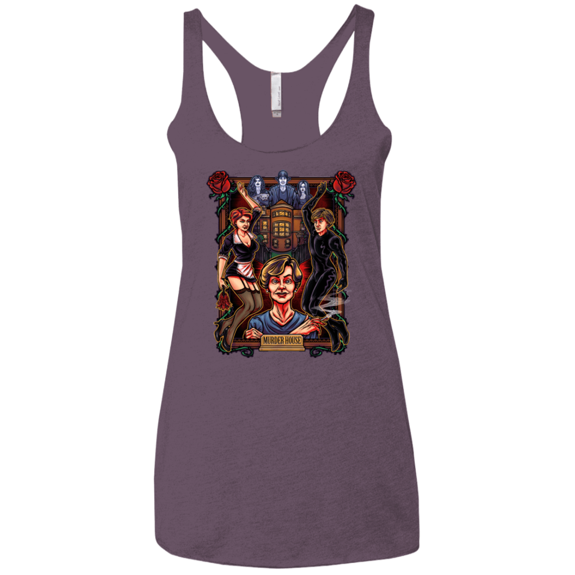 T-Shirts Vintage Purple / X-Small Murder House Women's Triblend Racerback Tank