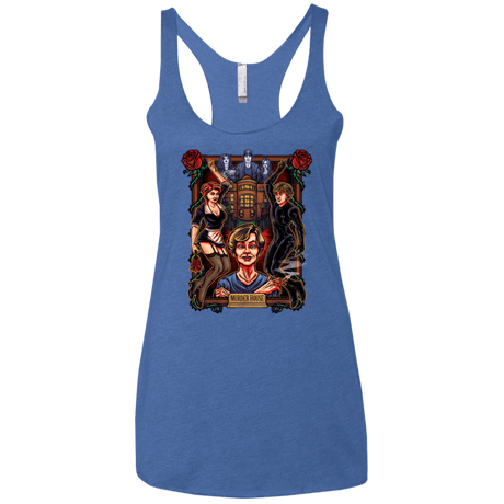 T-Shirts Vintage Royal / X-Small Murder House Women's Triblend Racerback Tank