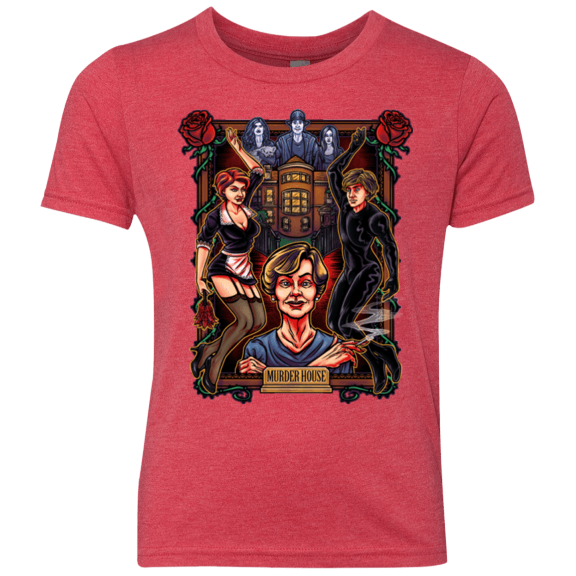 T-Shirts Vintage Red / YXS Murder House Youth Triblend T-Shirt