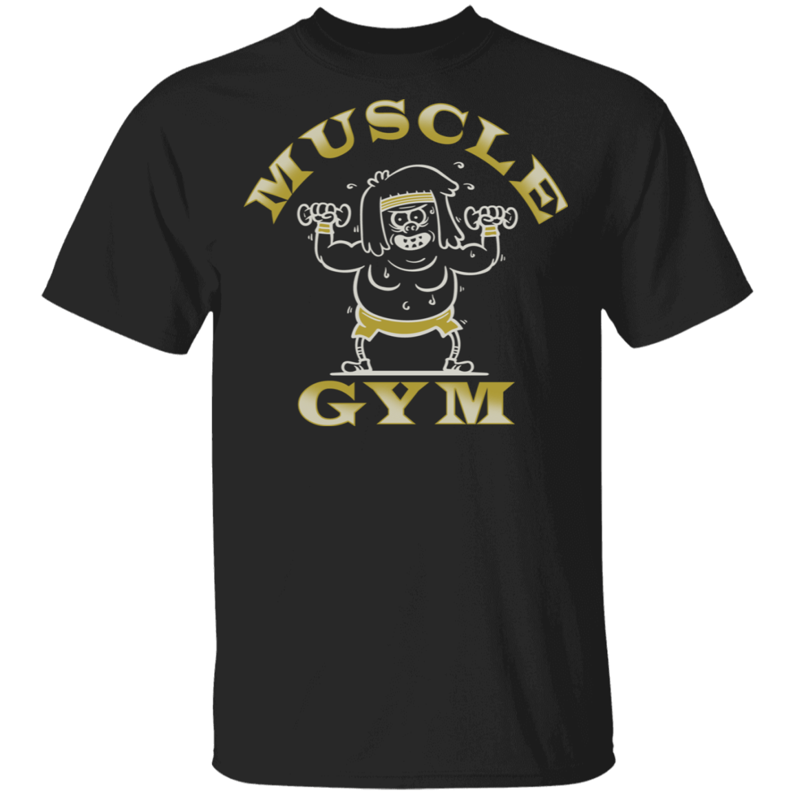 T-Shirts Black / S Muscle Man Gym T-Shirt