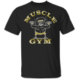 T-Shirts Black / YXS Muscle Man Gym Youth T-Shirt
