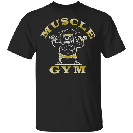 T-Shirts Black / YXS Muscle Man Gym Youth T-Shirt