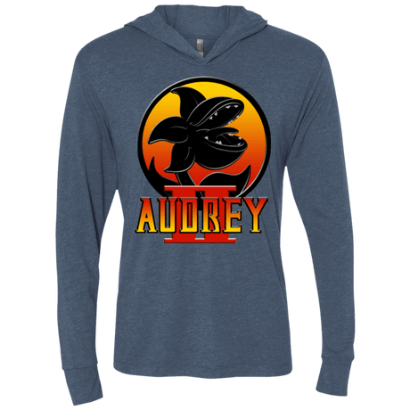 T-Shirts Indigo / X-Small Mushniks Kombat Triblend Long Sleeve Hoodie Tee