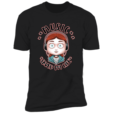 T-Shirts Black / X-Small Music Saved my Life Men's Premium T-Shirt