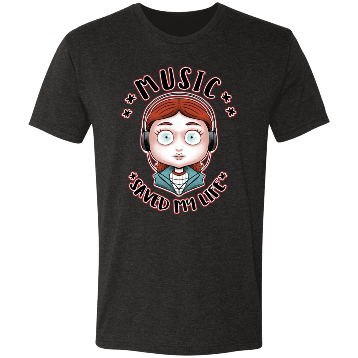 T-Shirts Vintage Black / S Music Saved my Life Men's Triblend T-Shirt