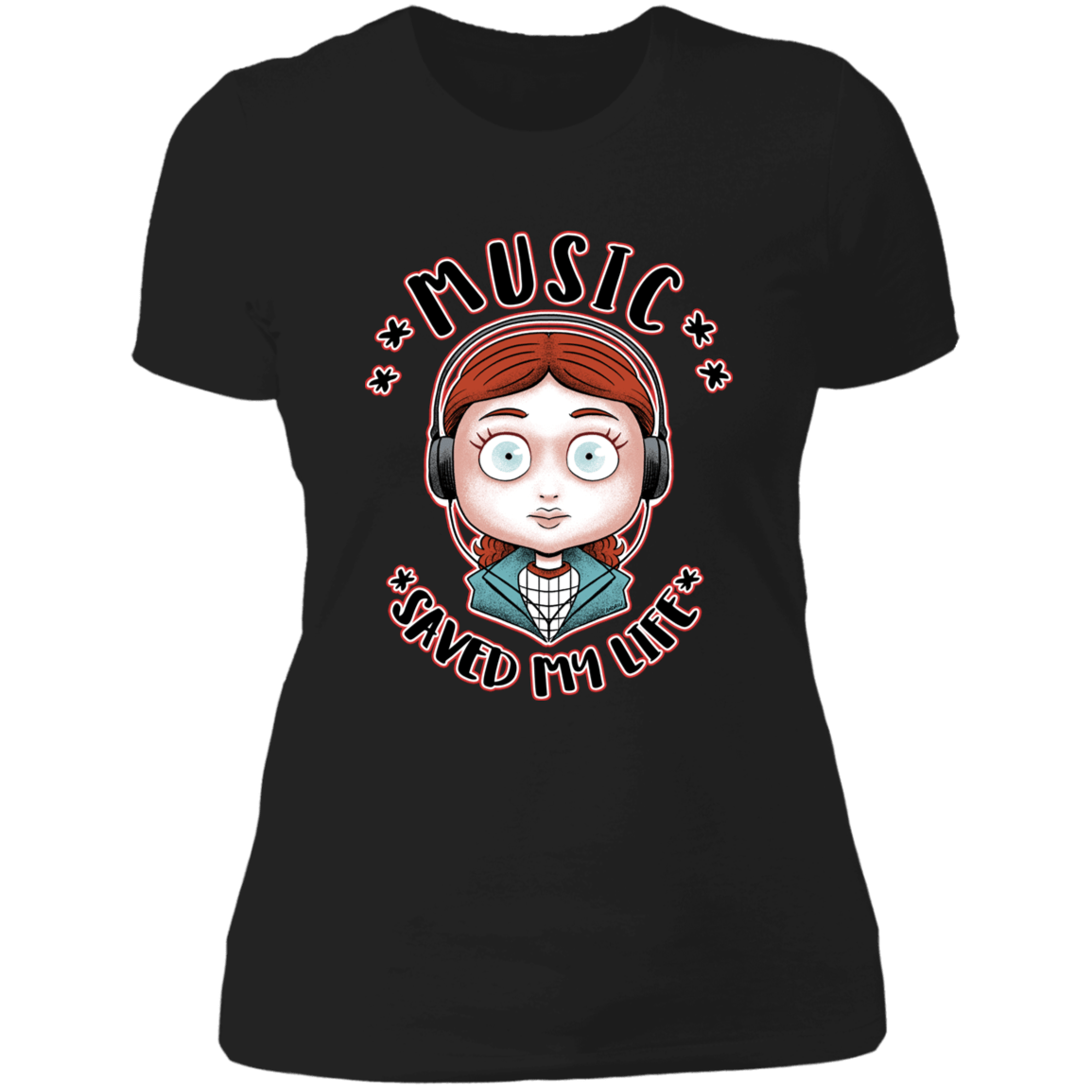 T-Shirts Black / X-Small Music Saved my Life Women's Premium T-Shirt