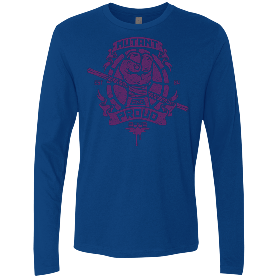 T-Shirts Royal / Small Mutant and Proud Donny Men's Premium Long Sleeve