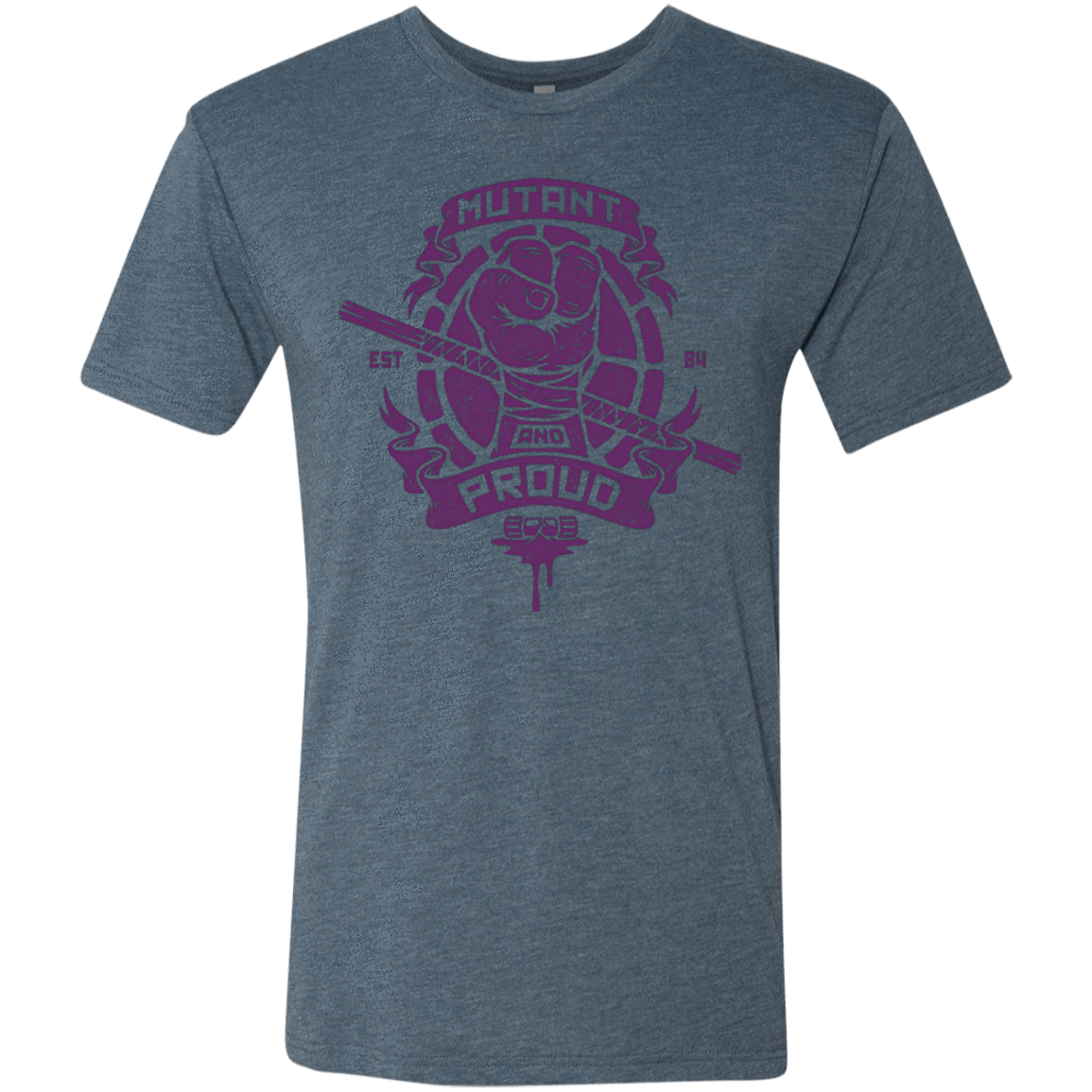 T-Shirts Indigo / Small Mutant and Proud Donny Men's Triblend T-Shirt