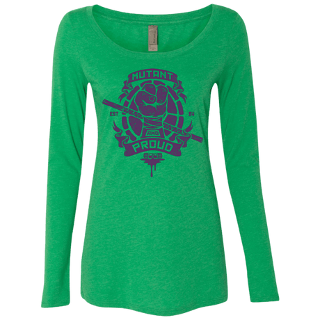 T-Shirts Envy / Small Mutant and Proud Donny Women's Triblend Long Sleeve Shirt