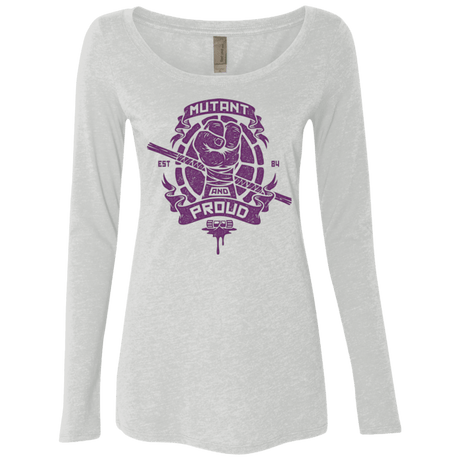 T-Shirts Heather White / Small Mutant and Proud Donny Women's Triblend Long Sleeve Shirt