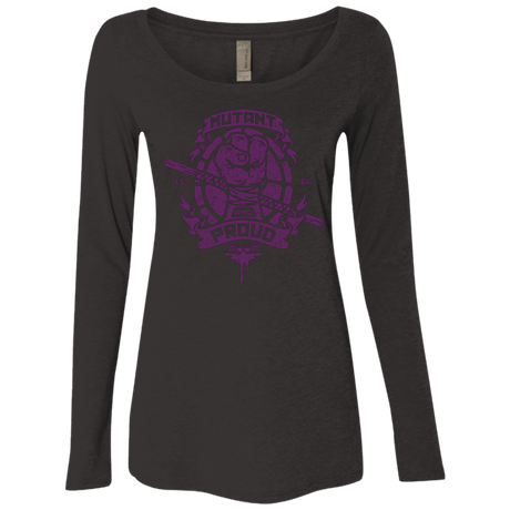 T-Shirts Vintage Black / Small Mutant and Proud Donny Women's Triblend Long Sleeve Shirt